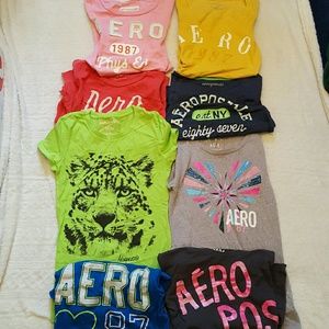 8 aeropostale tees
